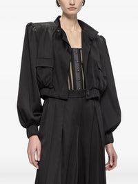 NISSA Nissa Women Oversized Cropped Viscose Jacket