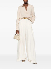 NISSA Nissa Women High-Waisted Wide-Leg Trousers