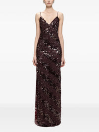 NISSA Nissa Women Sequin-Embellished Backless Maxi Dress