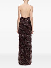 NISSA Nissa Women Sequin-Embellished Backless Maxi Dress