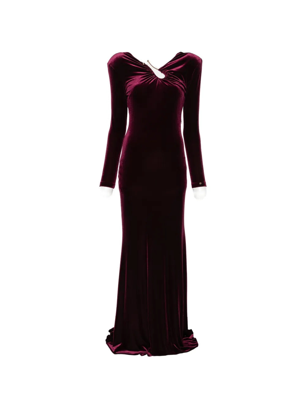 NISSA Nissa Women Open-Back Velvet Dress
