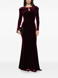 NISSA Nissa Women Open-Back Velvet Dress