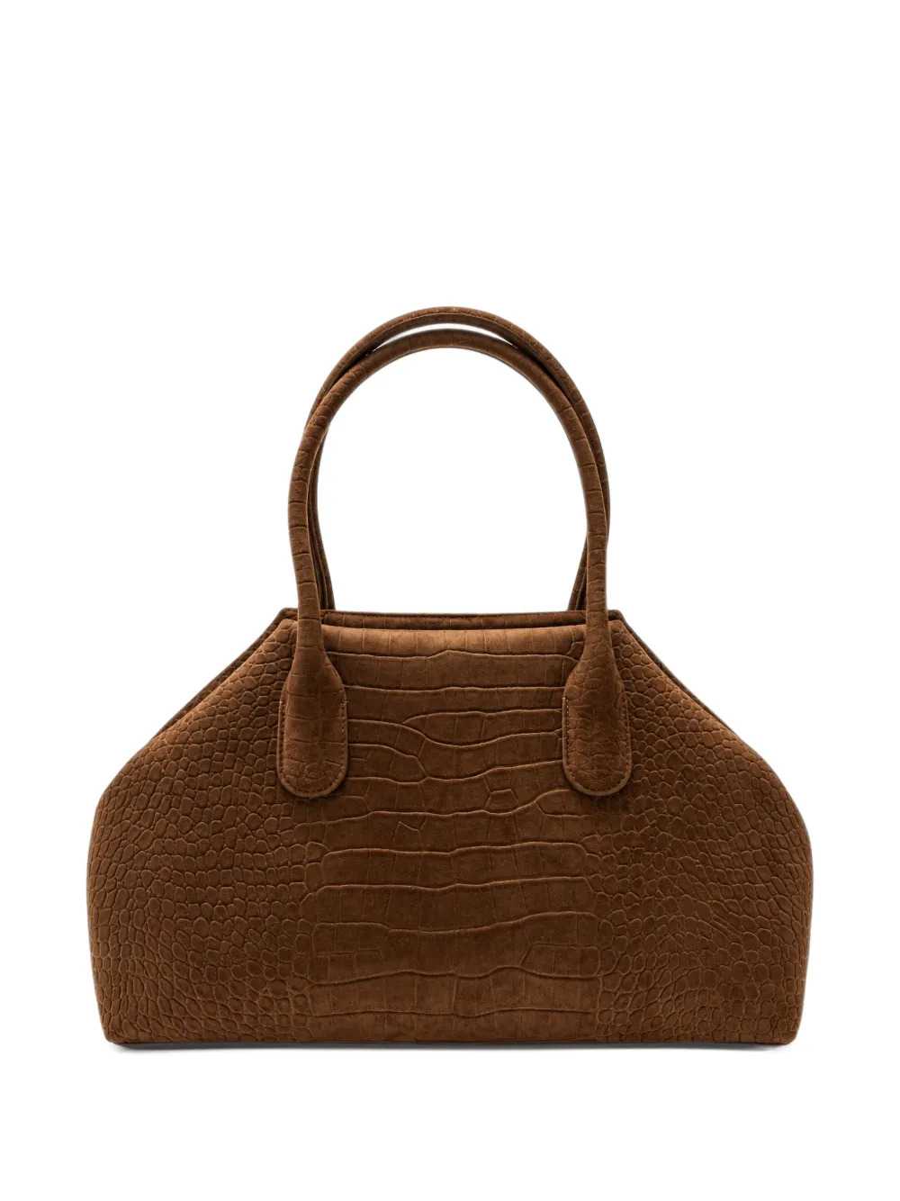 Themoire Women Talia Trunk Medium Tote Bag – Crocodile Effect