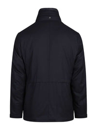 Montecore Men Blue Virgin Wool Padded Jacket