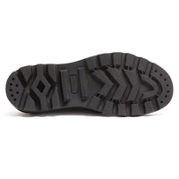 Love Moschino Black Lug Sole Embroidered Sneakers