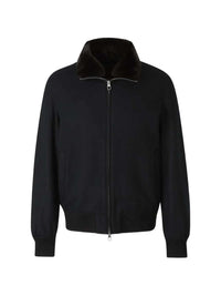 Montecore Men Faux-Fur Collar Bomber Jacket