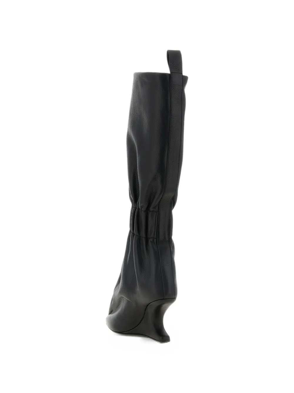 RICK OWENS Rick Owens Women Tower Cantitaquito 8 Boots In Black Grained Cowhide