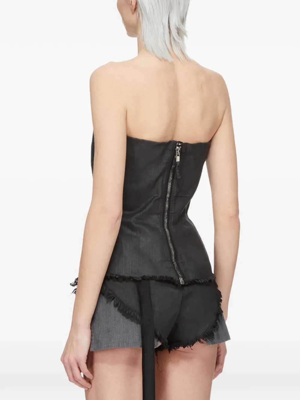 RICK OWENS DRKSHDW Rick Owens Drkshdw Women Waxed-Finish Bustier Top