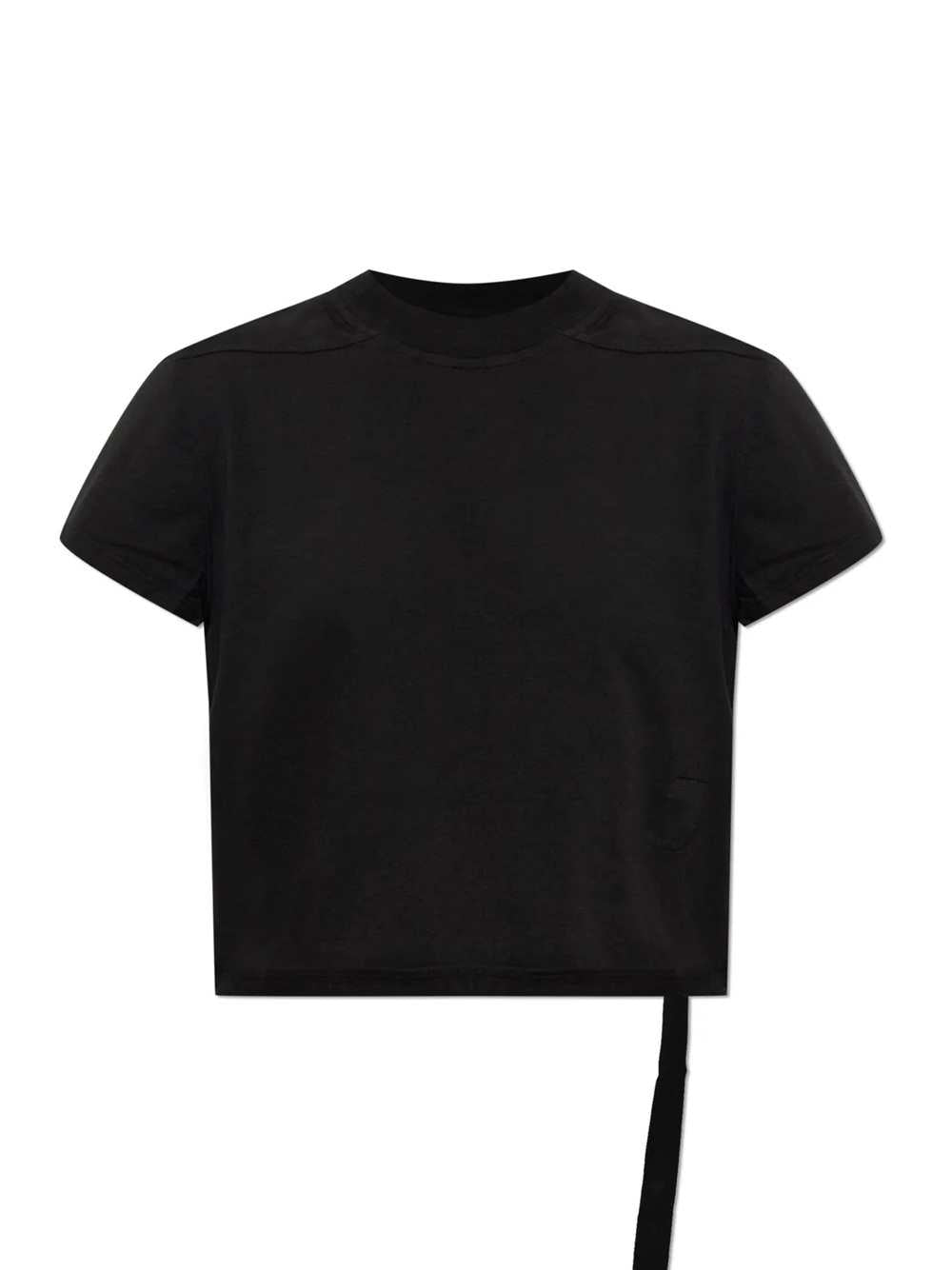 Rick Owens Drkshdw Women T-Shirt With Ribbed Trims And A Hanging Strap
