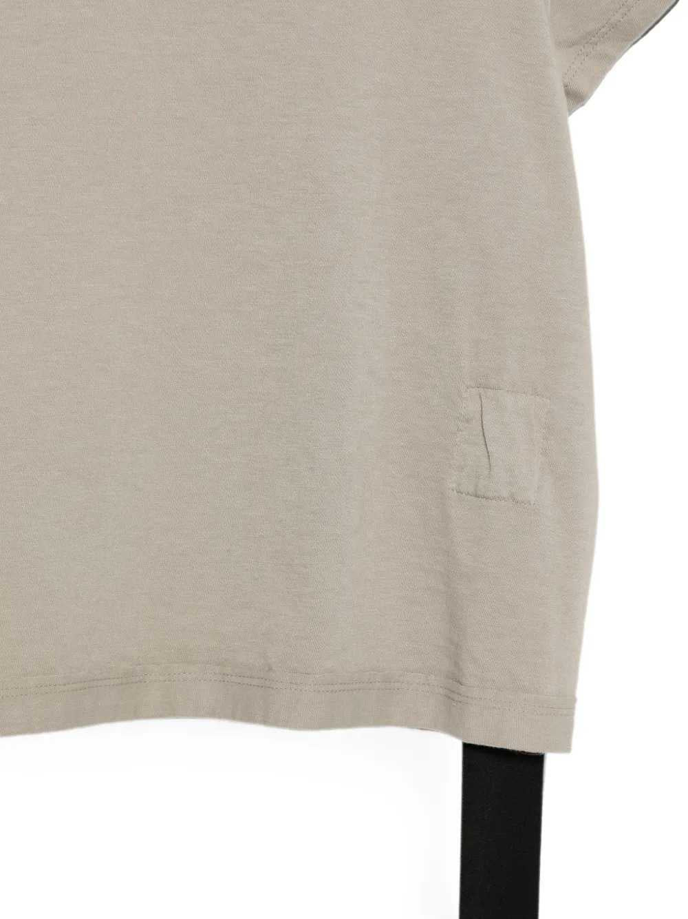 Rick Owens Drkshdw Women Ribbed-Trim T-Shirt With Hanging Strap