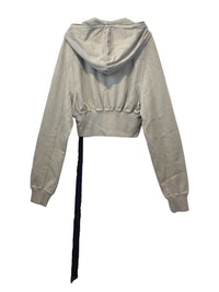 Rick Owens Drkshdw Women Gimp Collage Cropped Hooded Sweatshirt