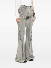 RICK OWENS DRKSHDW Rick Owens Drkshdw Women Fringed Flared Jeans
