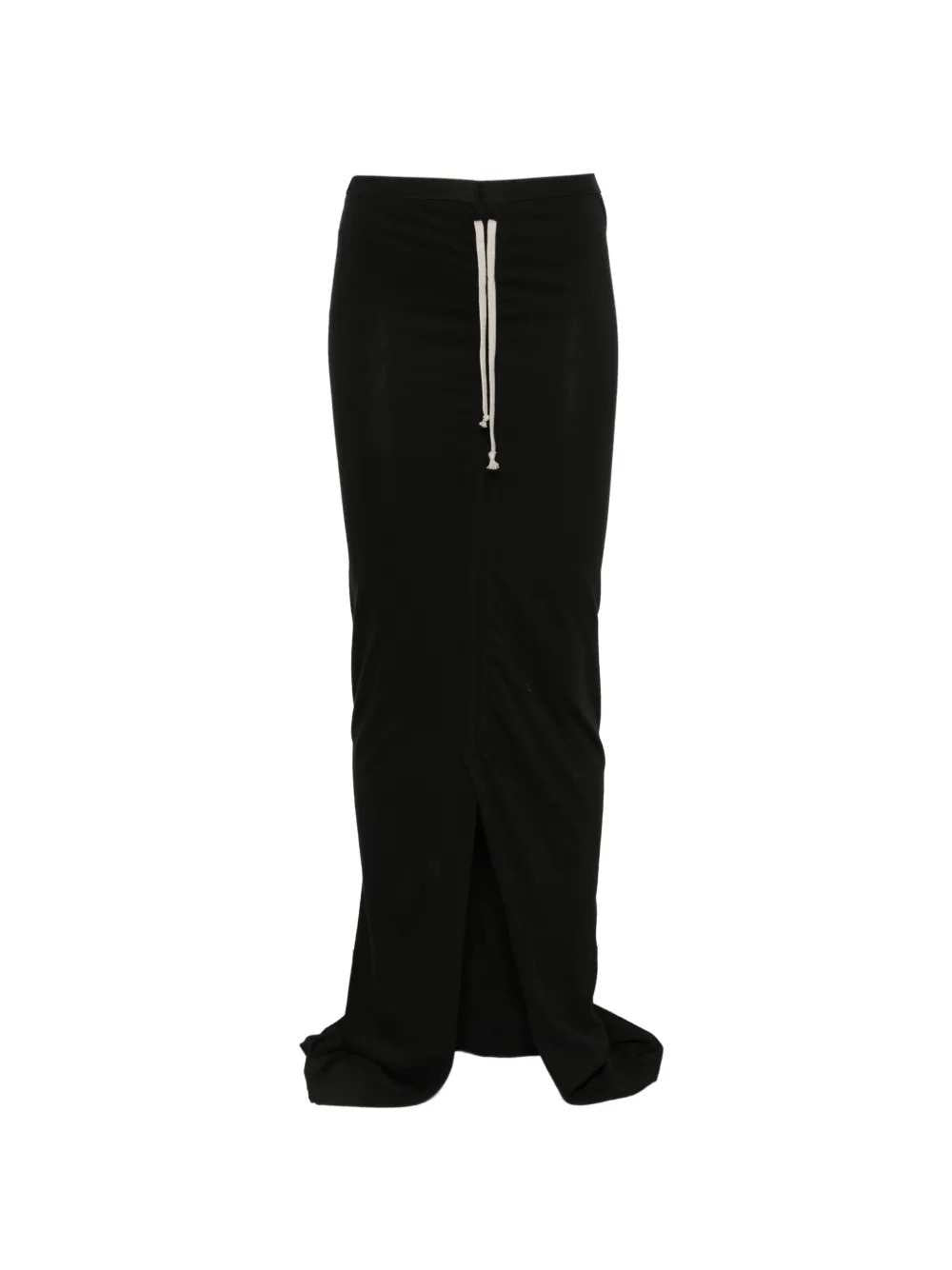Rick Owens Drkshdw Women Long Skirt In Soft Edfu Fabric With Drawstring