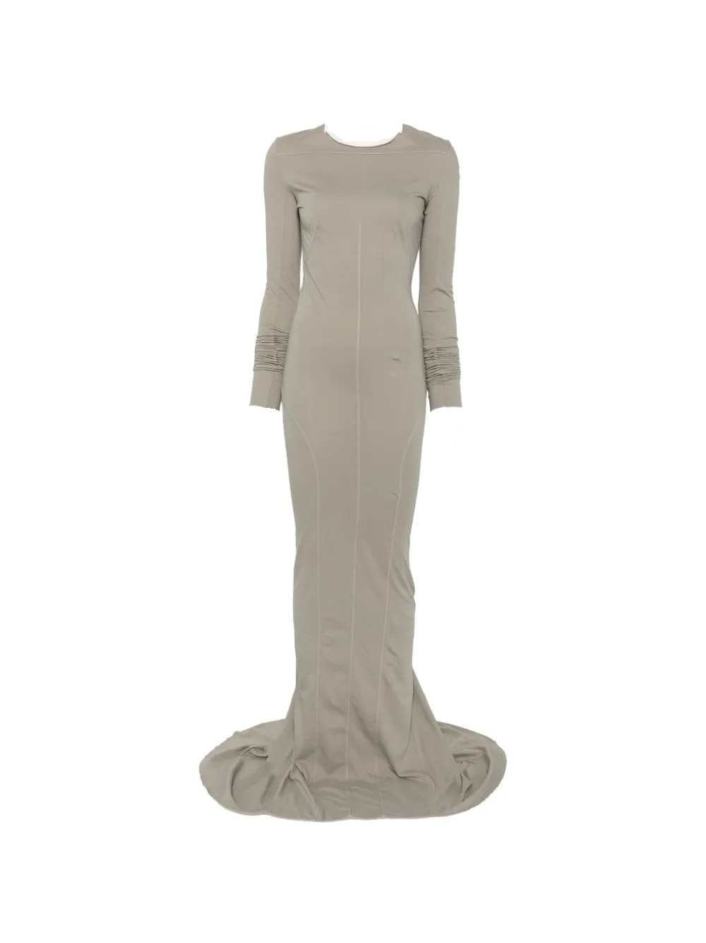 RICK OWENS DRKSHDW Rick Owens Drkshdw Women Long-Sleeved Maxi Dress With Exposed Stitching