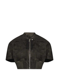 RICK OWENS DRKSHDW Rick Owens Drkshdw Women Tatlin Short-Sleeved Cropped Jacket