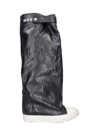 RICK OWENS DRKSHDW Rick Owens Drkshdw Women Tower Elephant Coated Canvas Boots