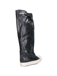 RICK OWENS DRKSHDW Rick Owens Drkshdw Women Tower Elephant Coated Canvas Boots