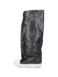 RICK OWENS DRKSHDW Rick Owens Drkshdw Women Tower Elephant Coated Canvas Boots