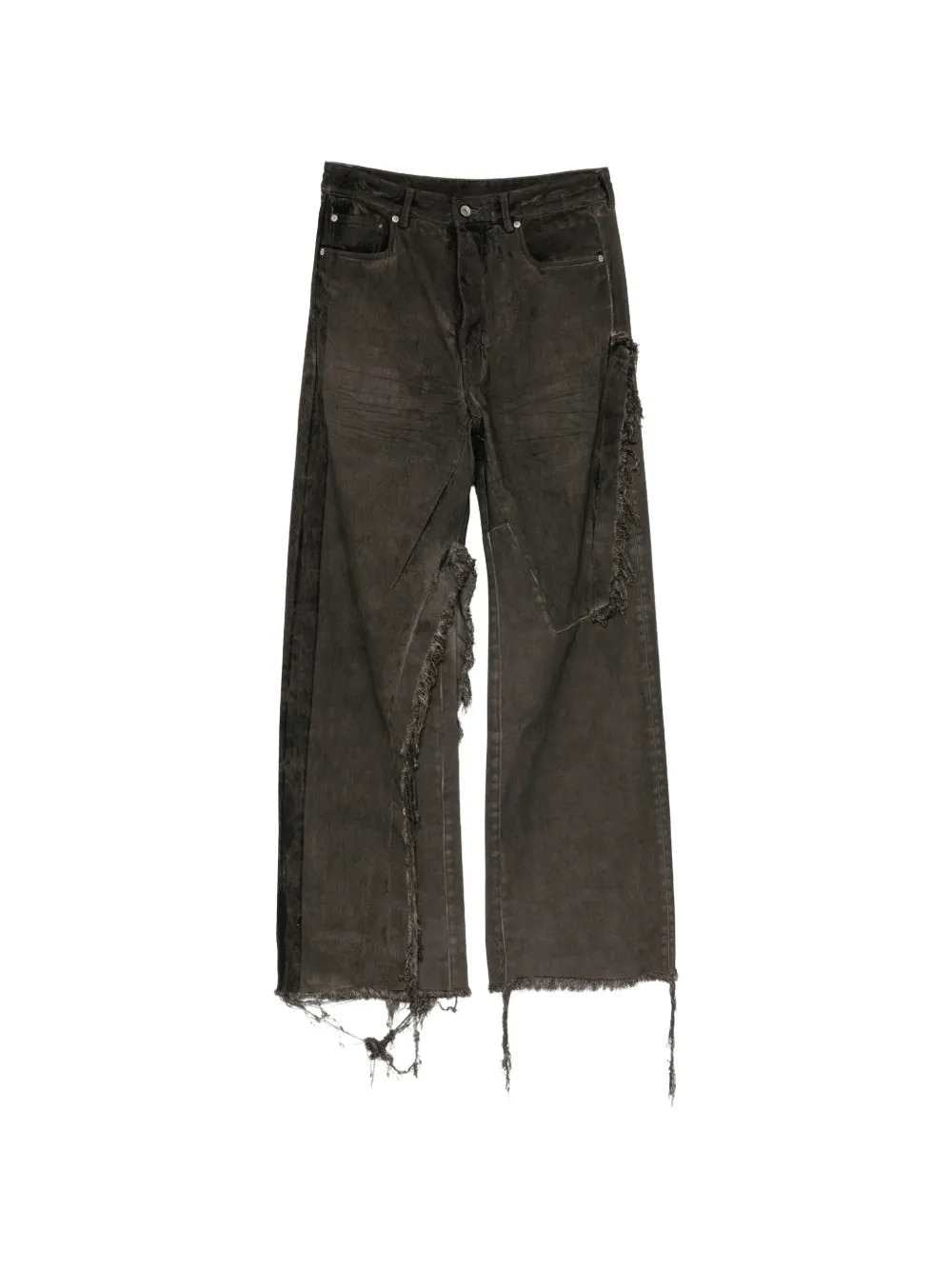 RICK OWENS DRKSHDW Rick Owens Drkshdw Men Distressed Wide-Leg Jeans