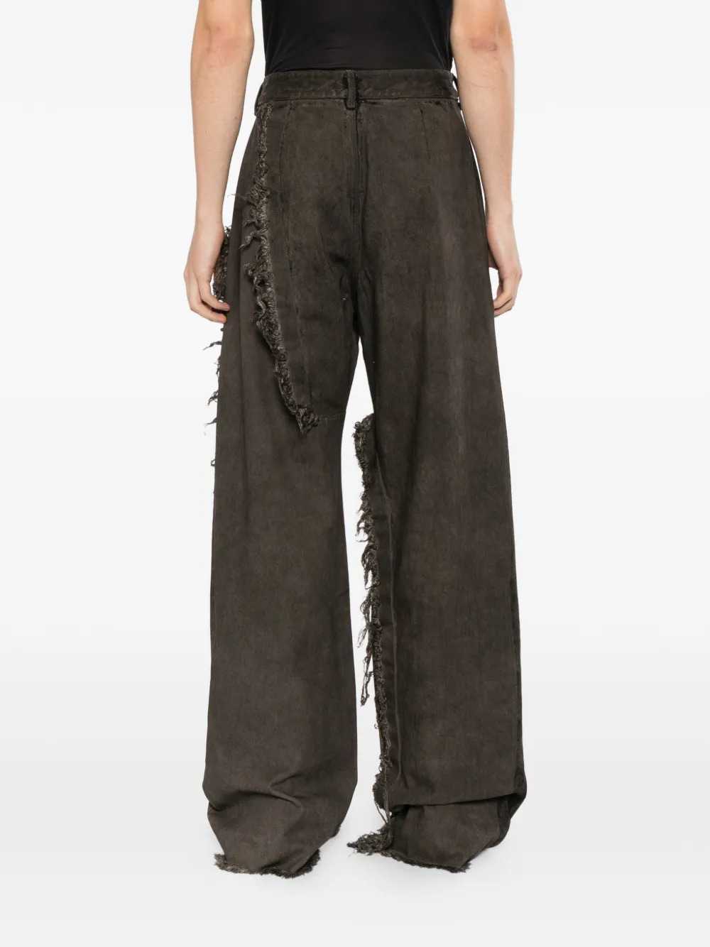 RICK OWENS DRKSHDW Rick Owens Drkshdw Men Distressed Wide-Leg Jeans