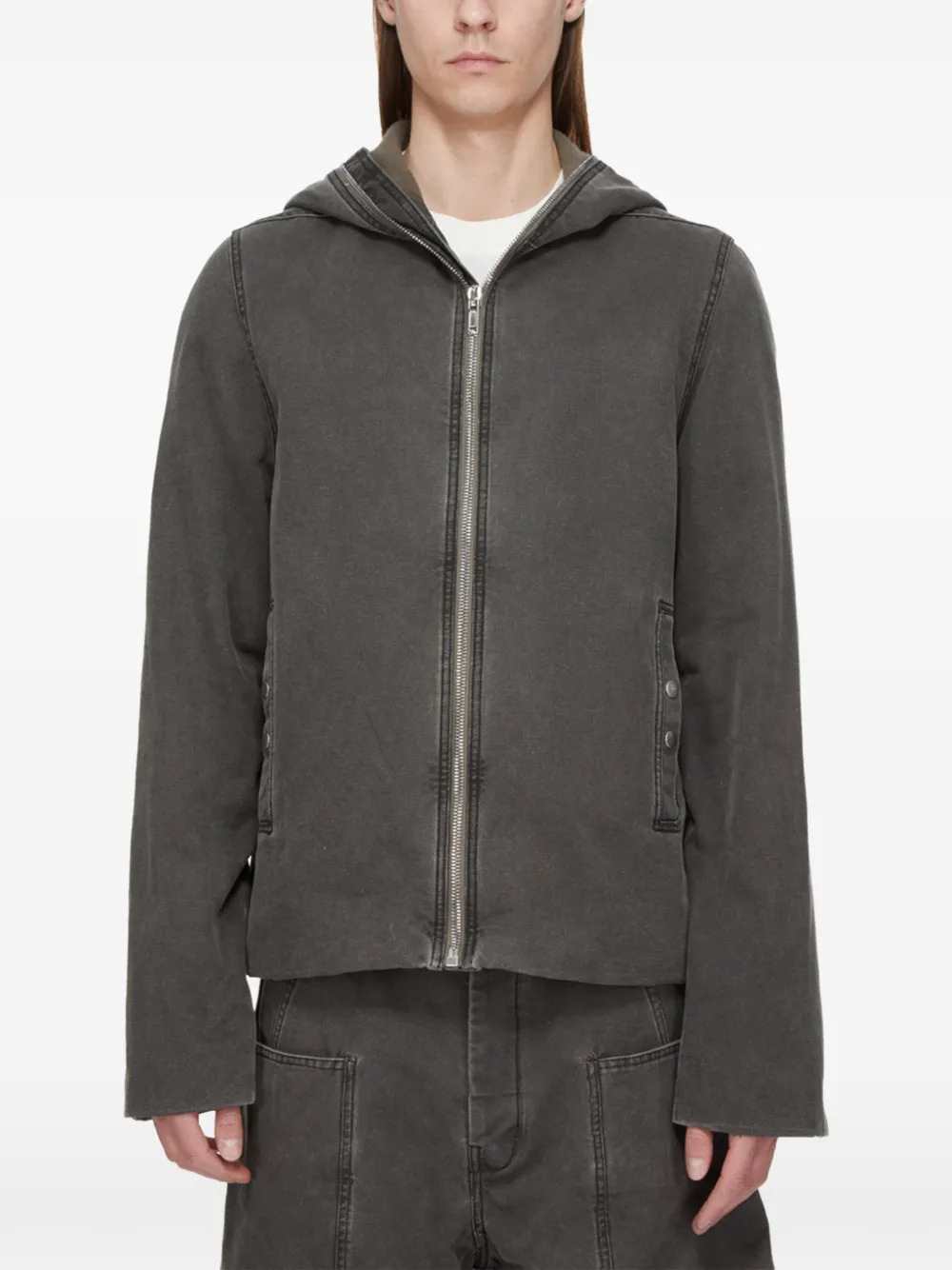 RICK OWENS DRKSHDW Rick Owens Drkshdw Men Hooded Zip-Up Jacket