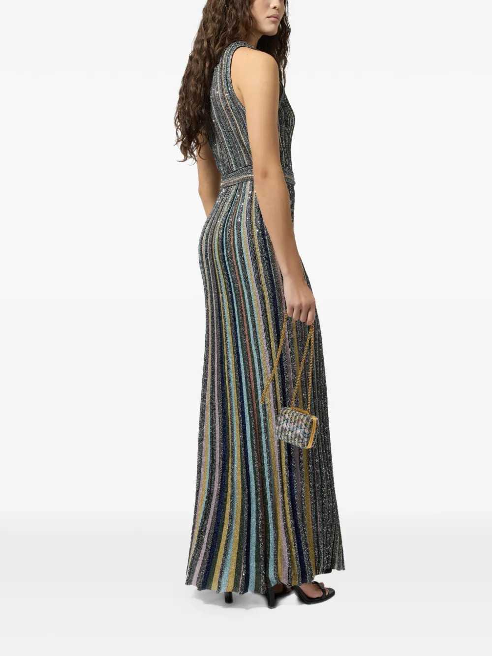 MISSONI Missoni Women Striped Sequin Maxi Dress