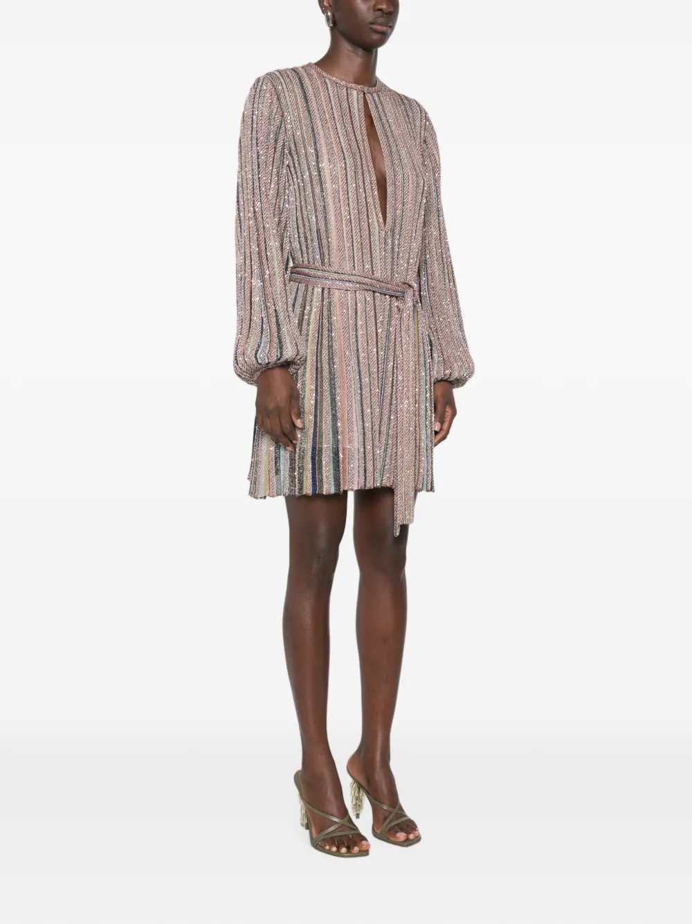 MISSONI Missoni Women Striped Sequin Mini Dress