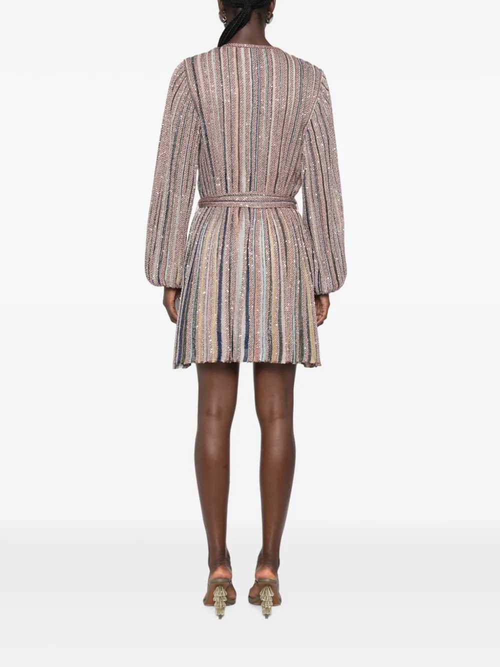 MISSONI Missoni Women Striped Sequin Mini Dress