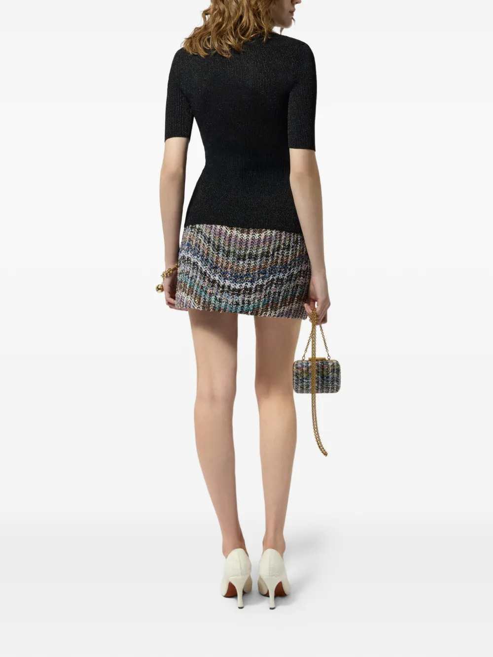 MISSONI Missoni Women Zigzag Knit Sequin Skirt