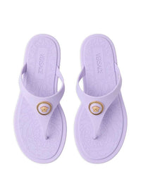 Versace Women Alia Rubber Flat Sandals