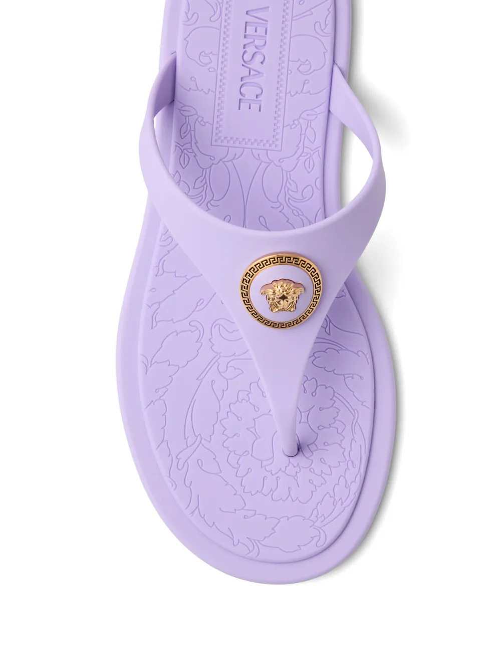 Versace Women Alia Rubber Flat Sandals