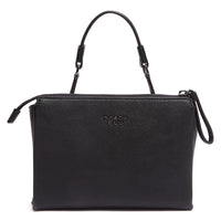 Tosca Blu Black Small Butterfly Applique Flap Shoulder Bag