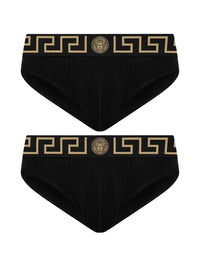 Versace Men Greca Medusa Briefs (Two-Pack)