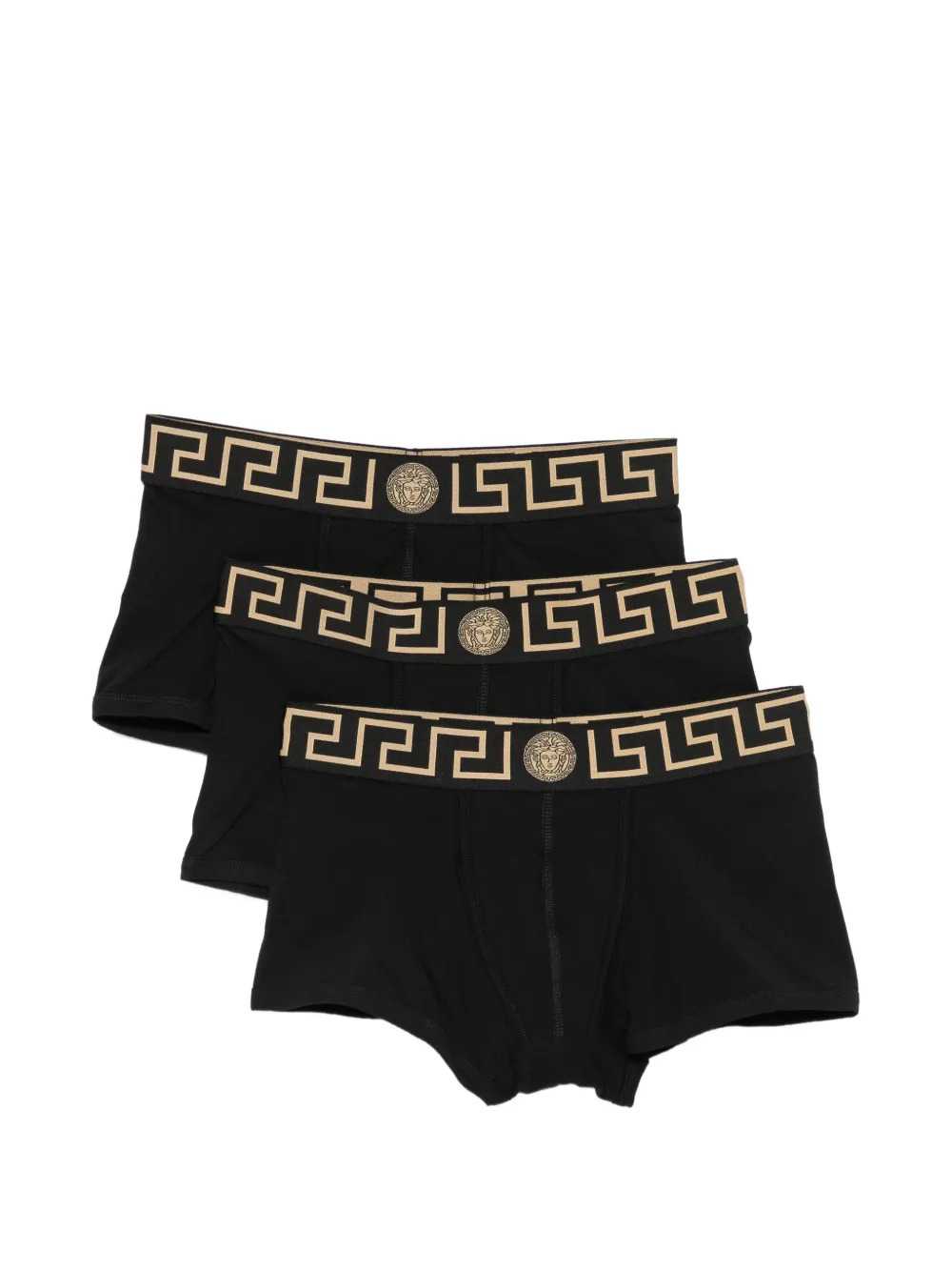 Versace Men Logo-Print Boxer Shorts (Set Of Three)