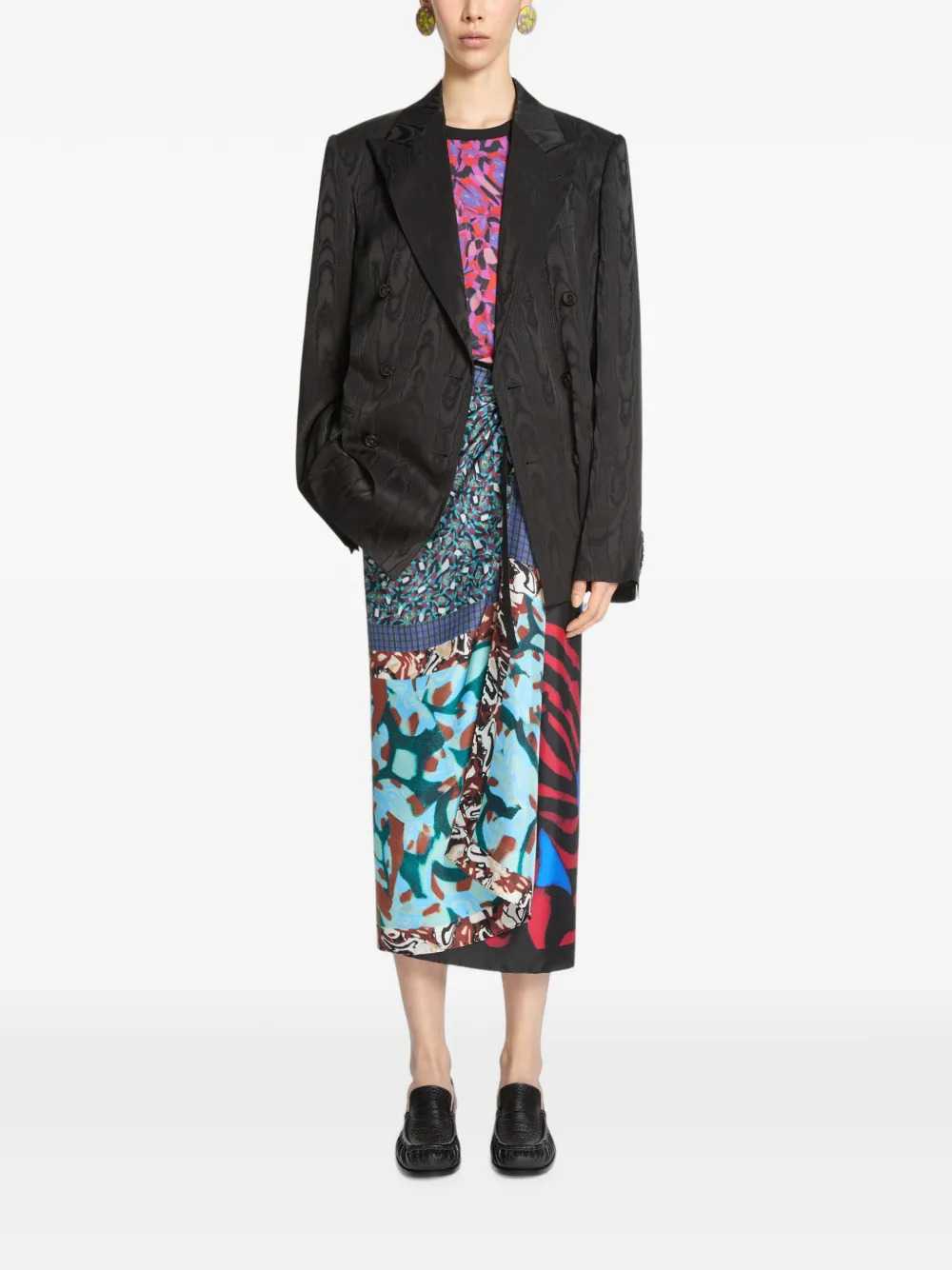 DRIES VAN NOTEN Dries Van Noten Women Moiré Double-Breasted Blazer