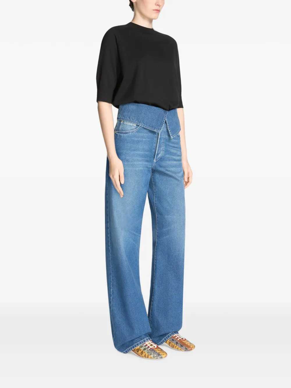 Dries Van Noten Women Folded-Waist Jeans