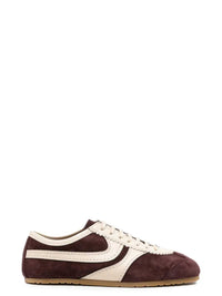 DRIES VAN NOTEN Dries Van Noten Women Purple Leather Panelled Sneakers