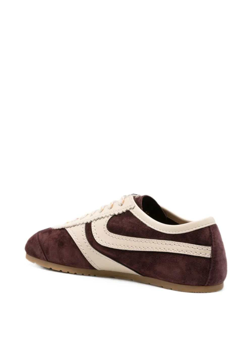 DRIES VAN NOTEN Dries Van Noten Women Purple Leather Panelled Sneakers
