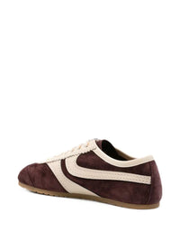 DRIES VAN NOTEN Dries Van Noten Women Purple Leather Panelled Sneakers