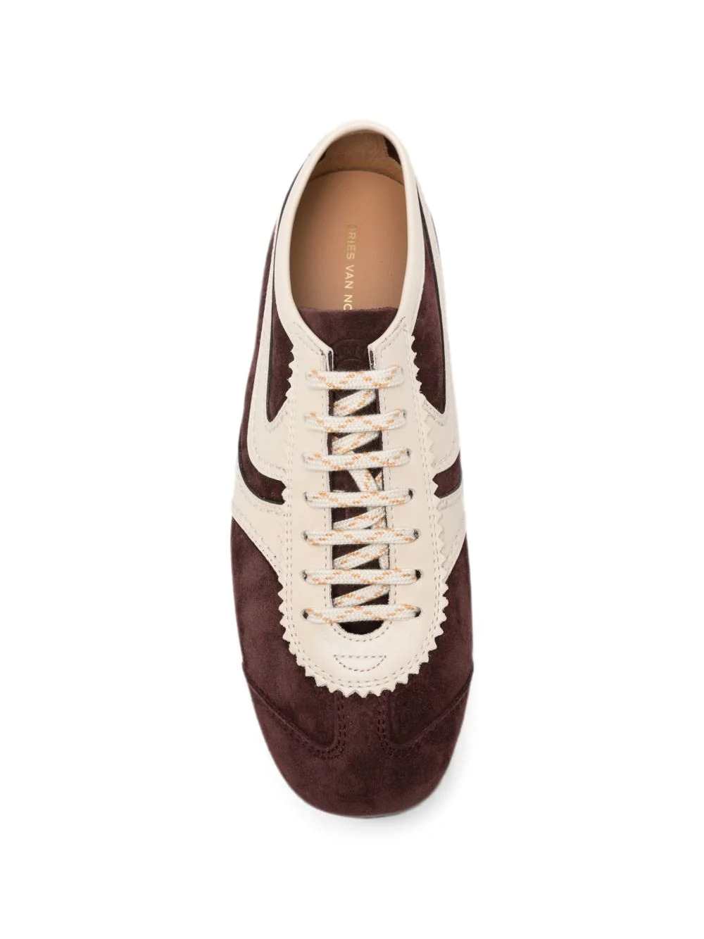 DRIES VAN NOTEN Dries Van Noten Women Purple Leather Panelled Sneakers