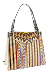Tosca Blu Multicolor Large Printed Shopper Tote