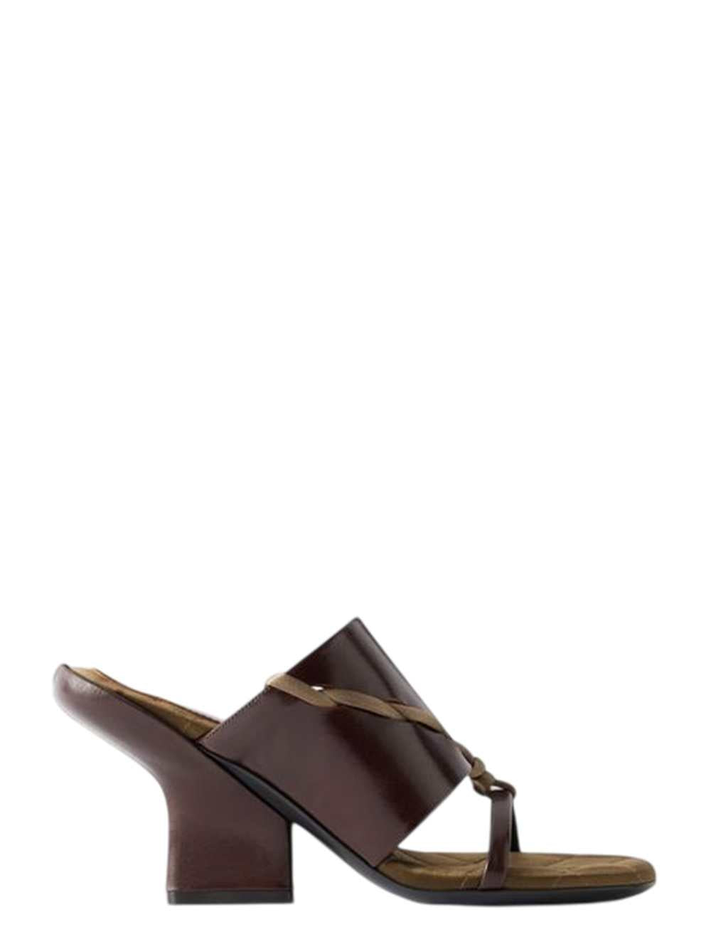 DRIES VAN NOTEN Dries Van Noten Women Leather Slippers With Satin Trim