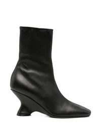DRIES VAN NOTEN Dries Van Noten Women Black Leather Heeled Ankle Boots