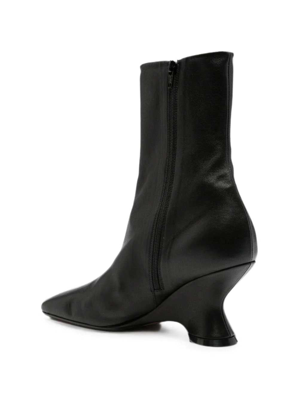 DRIES VAN NOTEN Dries Van Noten Women Black Leather Heeled Ankle Boots