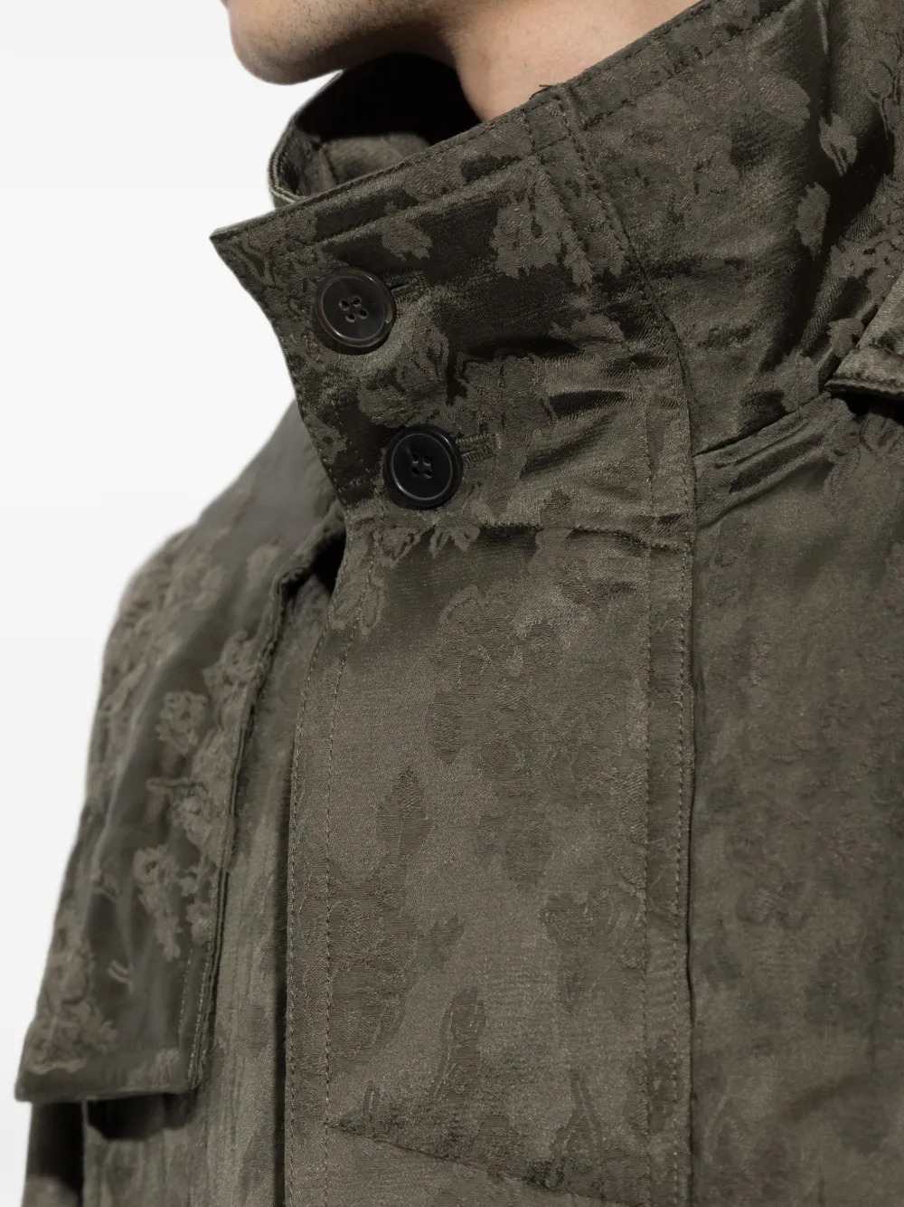 Dries Van Noten Men Roxer 4260 M.W.Coat Khaki
