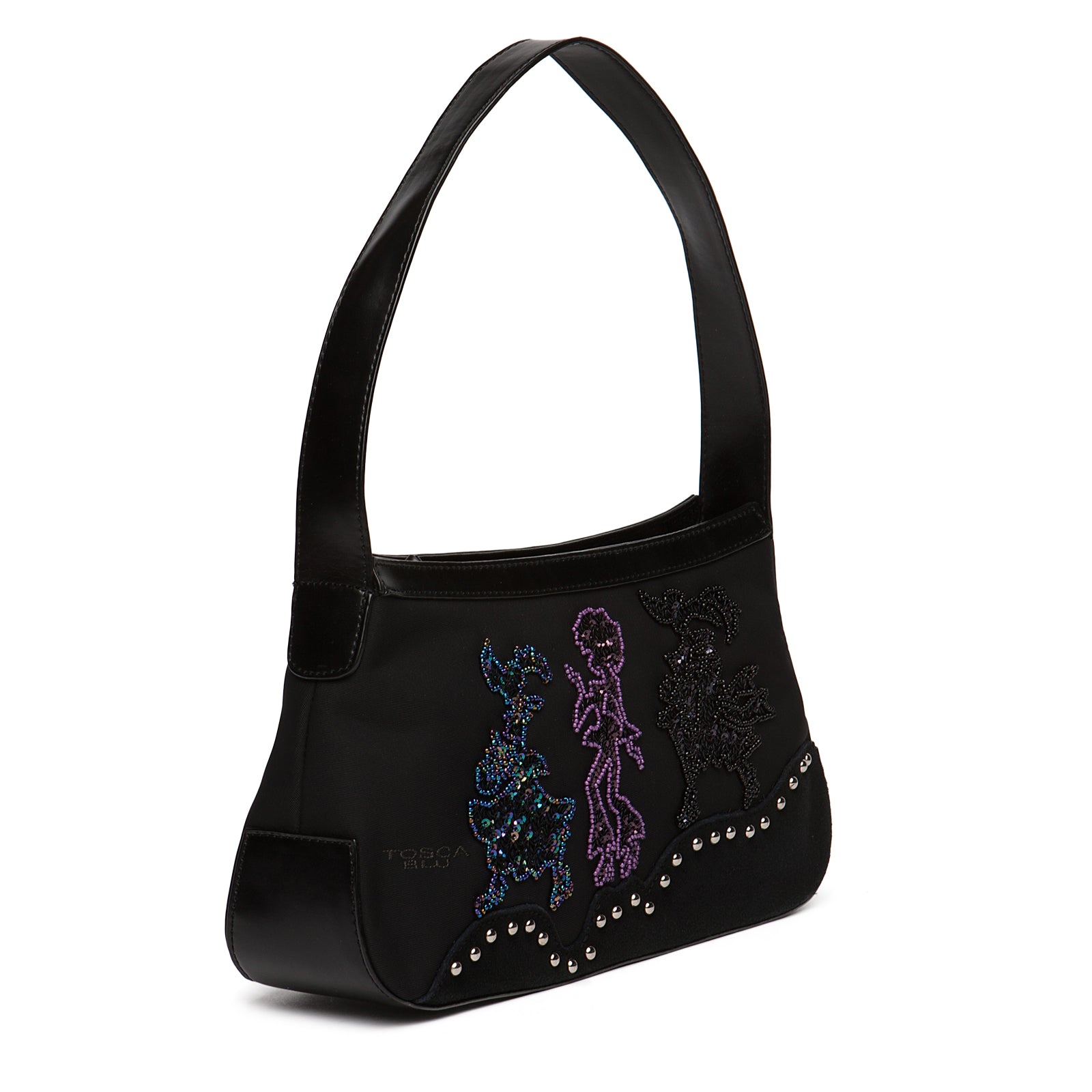 Tosca Blu Black Medium Tall Shoulder Bag