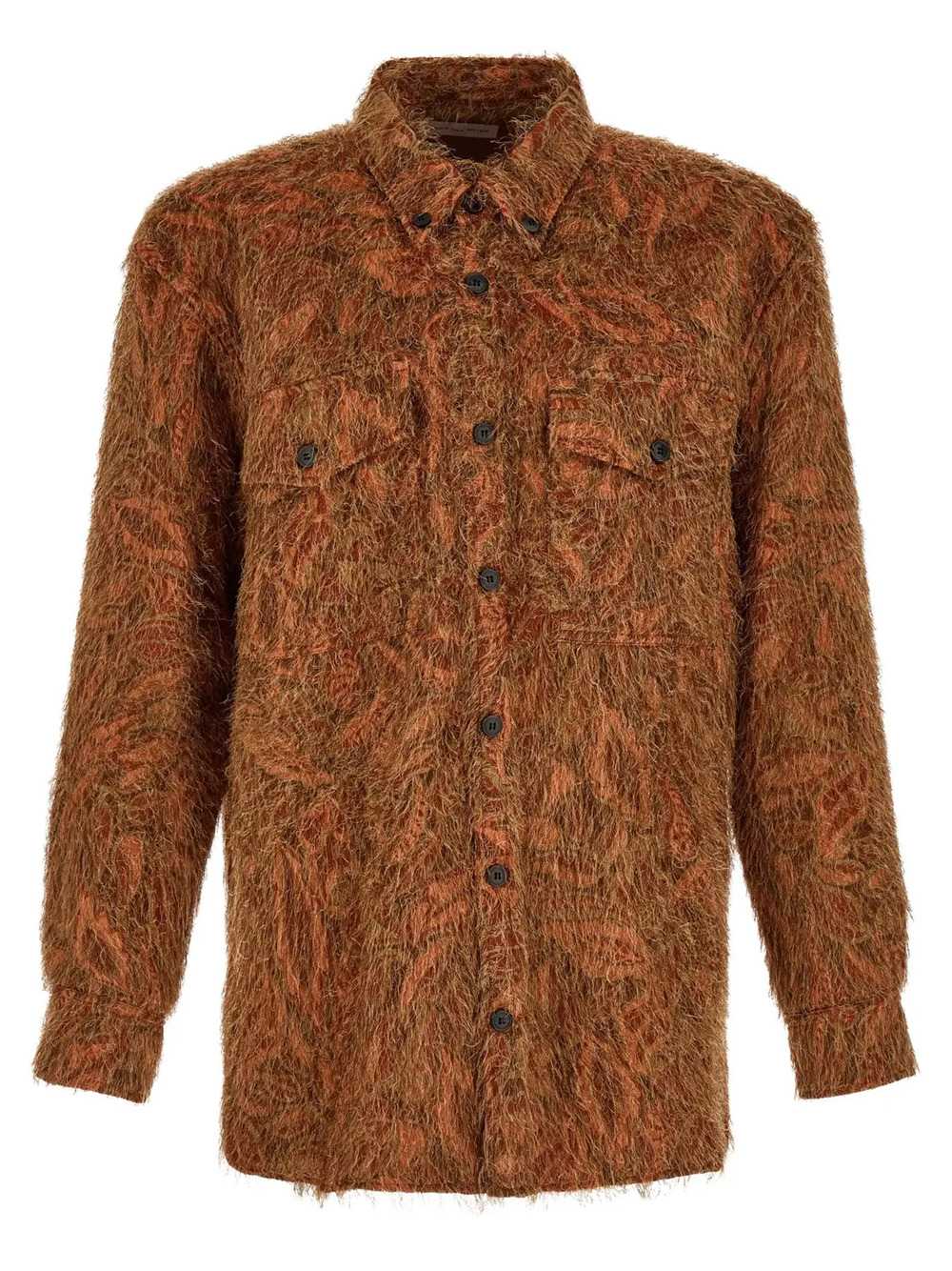 DRIES VAN NOTEN Dries Van Noten Men Dries Van Noten Shaggy Jacquard Shirt With Fringe