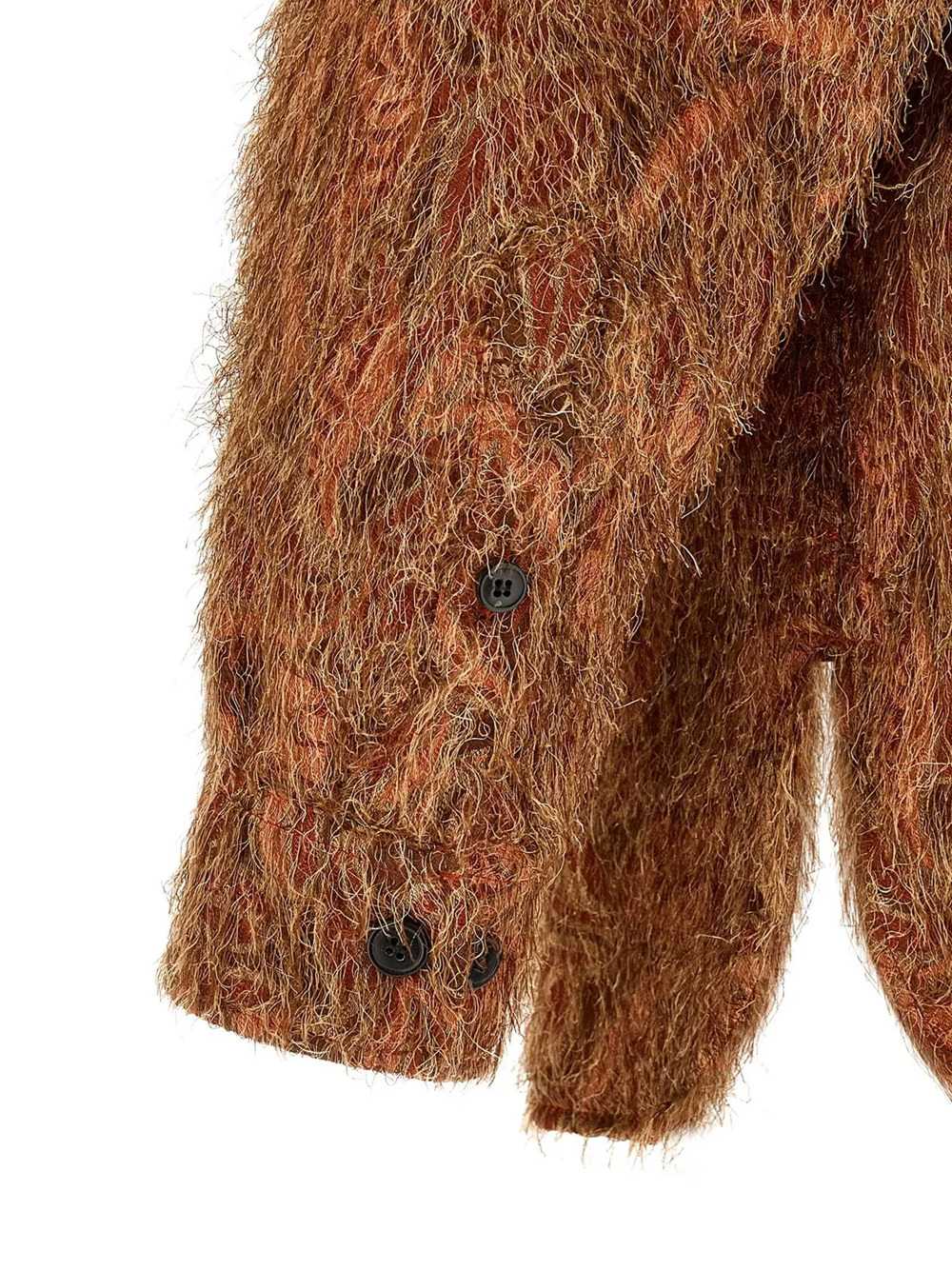 DRIES VAN NOTEN Dries Van Noten Men Dries Van Noten Shaggy Jacquard Shirt With Fringe
