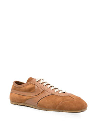 DRIES VAN NOTEN Dries Van Noten Men Dries Van Noten Men`S Sneakers In Tan Suede Calfskin, Featuring A Low-Top Silhouette, Lace-Up Closure, And Flat Sole.