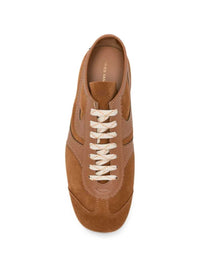 DRIES VAN NOTEN Dries Van Noten Men Dries Van Noten Men`S Sneakers In Tan Suede Calfskin, Featuring A Low-Top Silhouette, Lace-Up Closure, And Flat Sole.